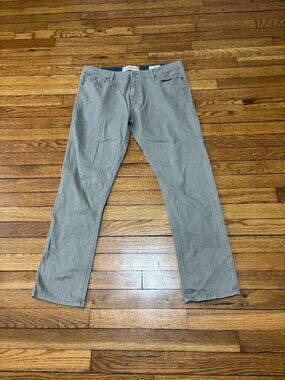 Tailor Vintage Mens Luxe Performance Canaan Slim Fit Pants Gray 36x32 Comfort